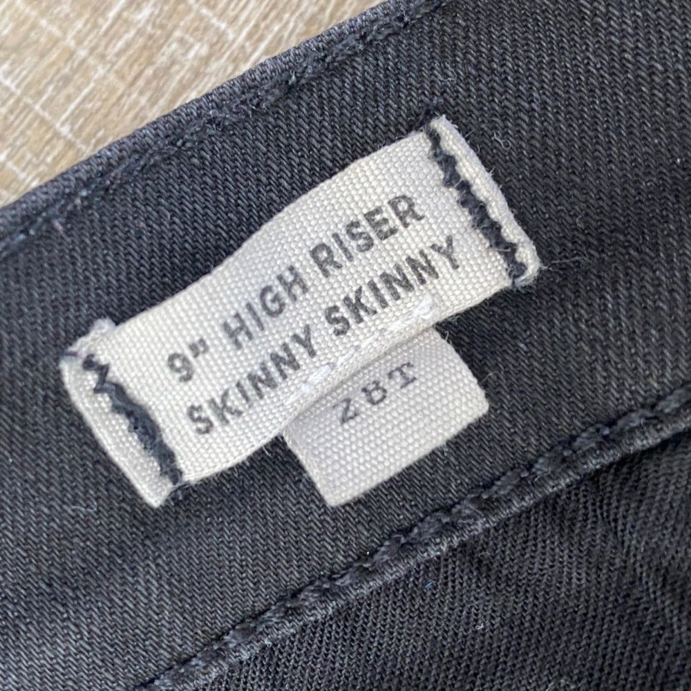 MADEWELL | 9" High Riser Skinny Skinny Jean Black Lunar Women’s 28 Tall - Picture 4 of 14